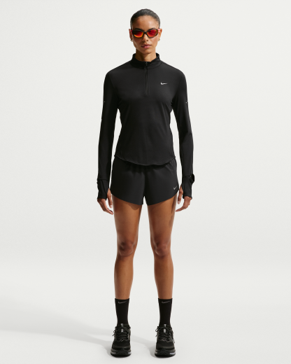 Nike Swift Women's Dri-FIT UV 1/4-Zip Running Top - Black - View 4