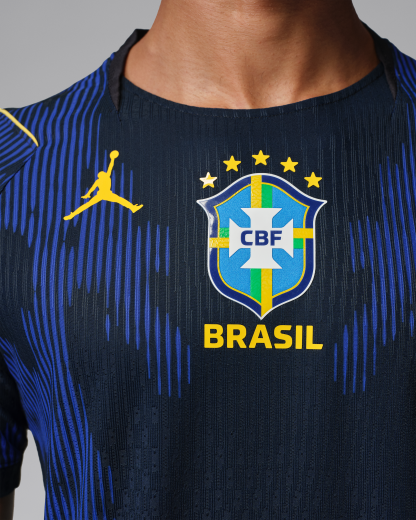 Brazil National Team 2026 Match Away Men's Nike Aero-FIT Football Shirt - Old Royal/Black - View 4