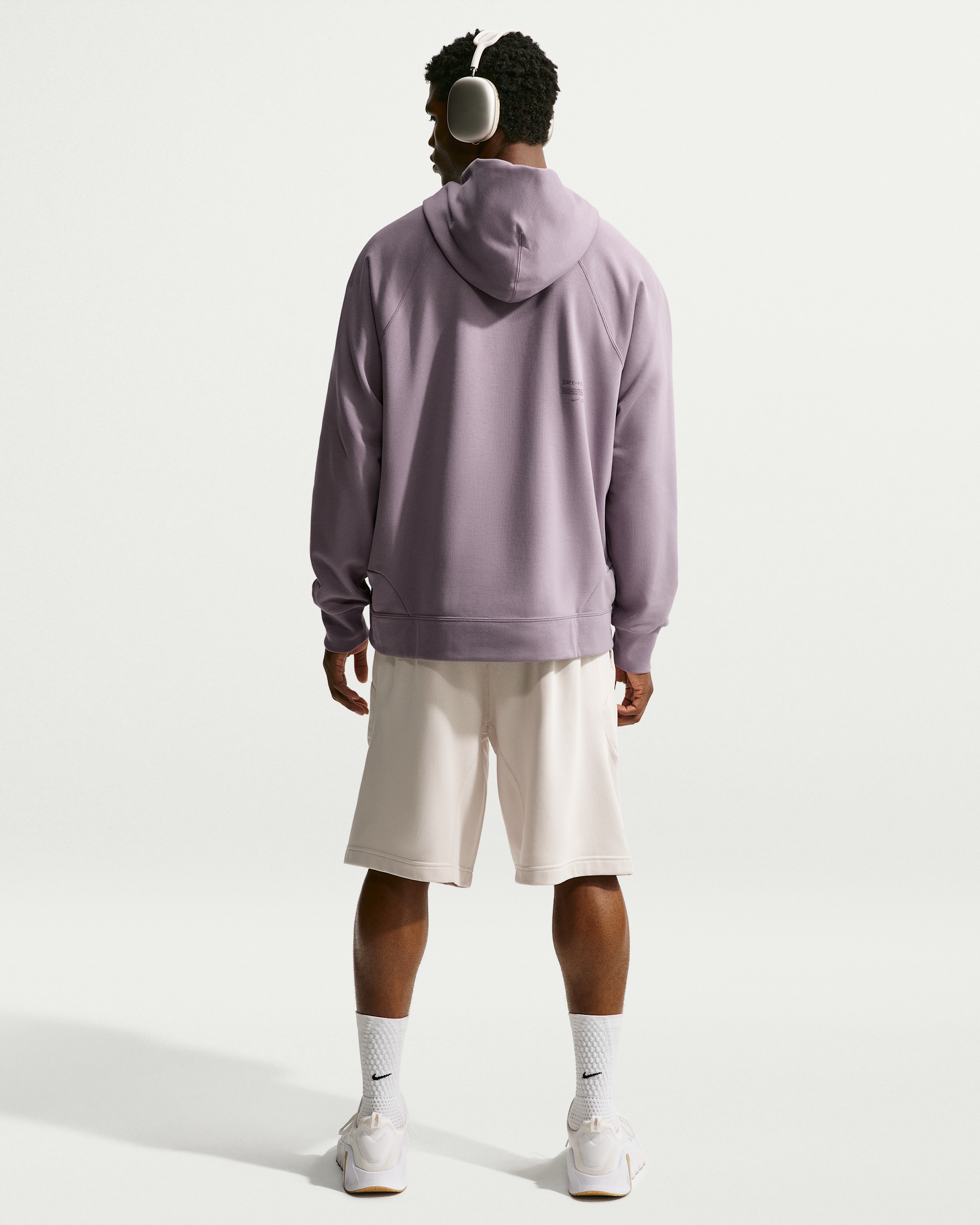 Nike N.A.C. Men's Dri-FIT Oversized Fleece Training Hoodie - Purple Smoke/Purple Smoke - View 5