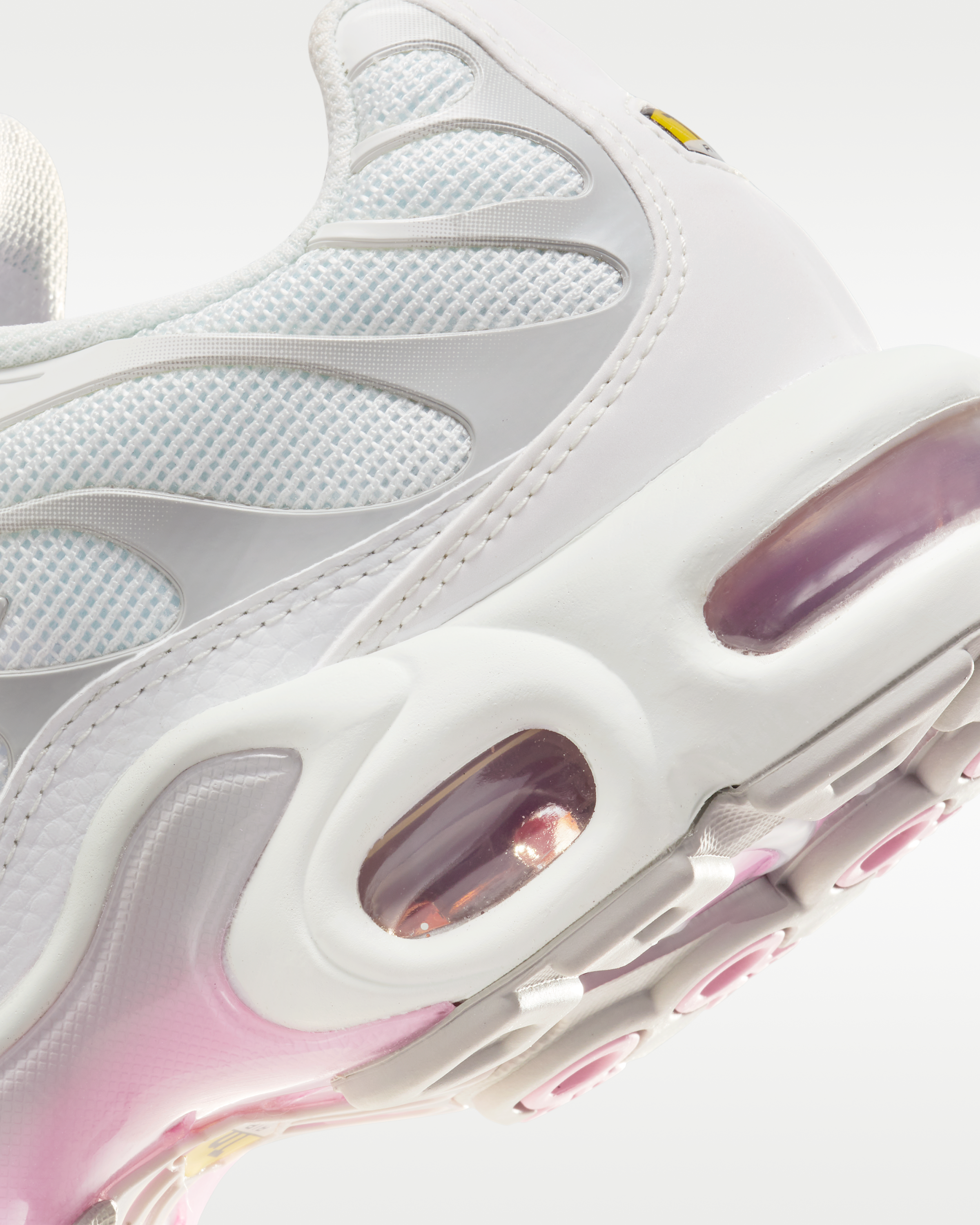 Nike Air Max Plus Women's Shoes - Summit White/Grey Fog/Metallic Silver/Pink Rise - View 9