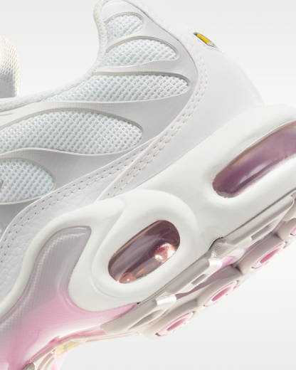 Nike Air Max Plus Women's Shoes - Summit White/Grey Fog/Metallic Silver/Pink Rise - View 9