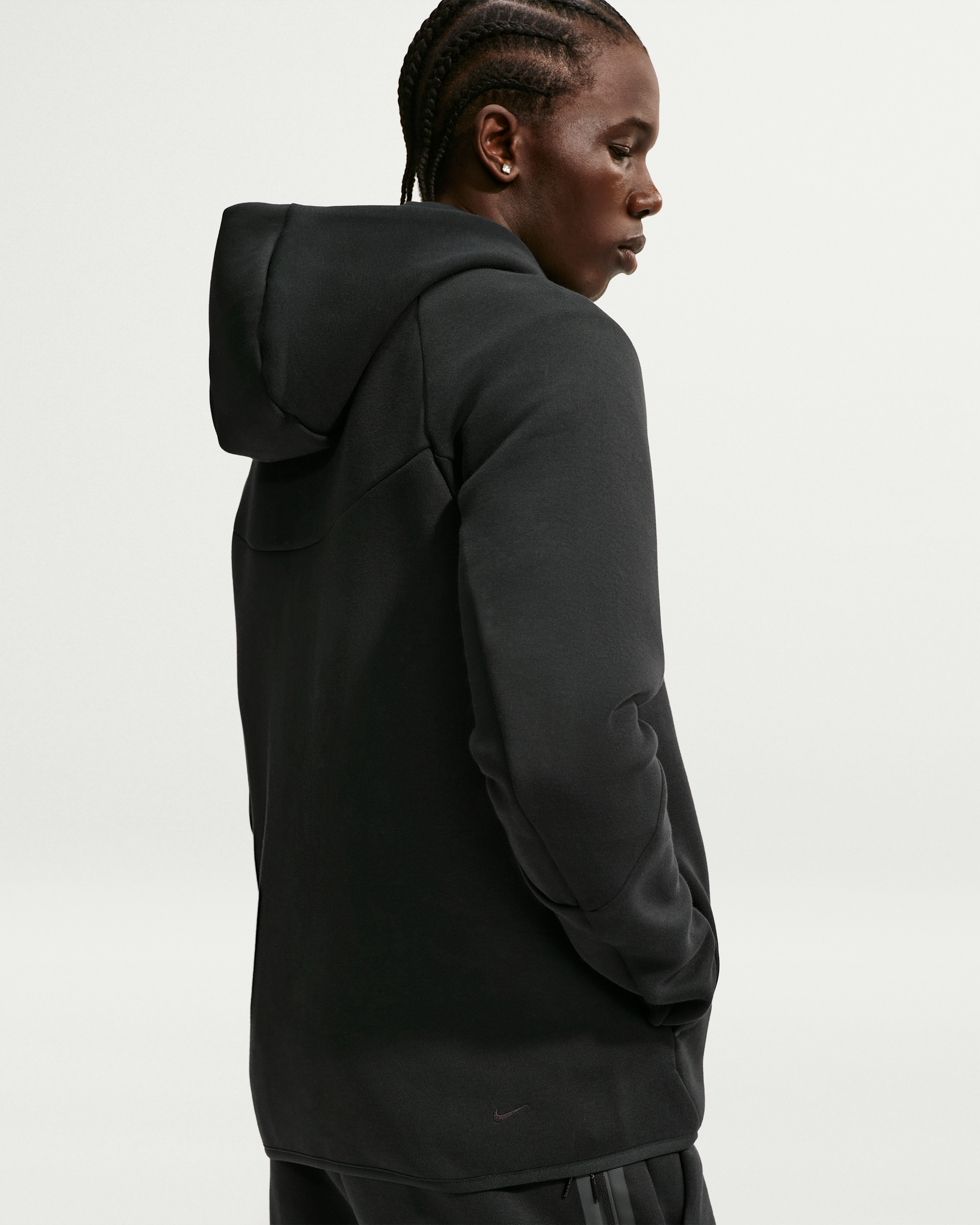 Nike Tech Men's Fleece Windrunner Full-Zip Jacket - Black/Black - View 2
