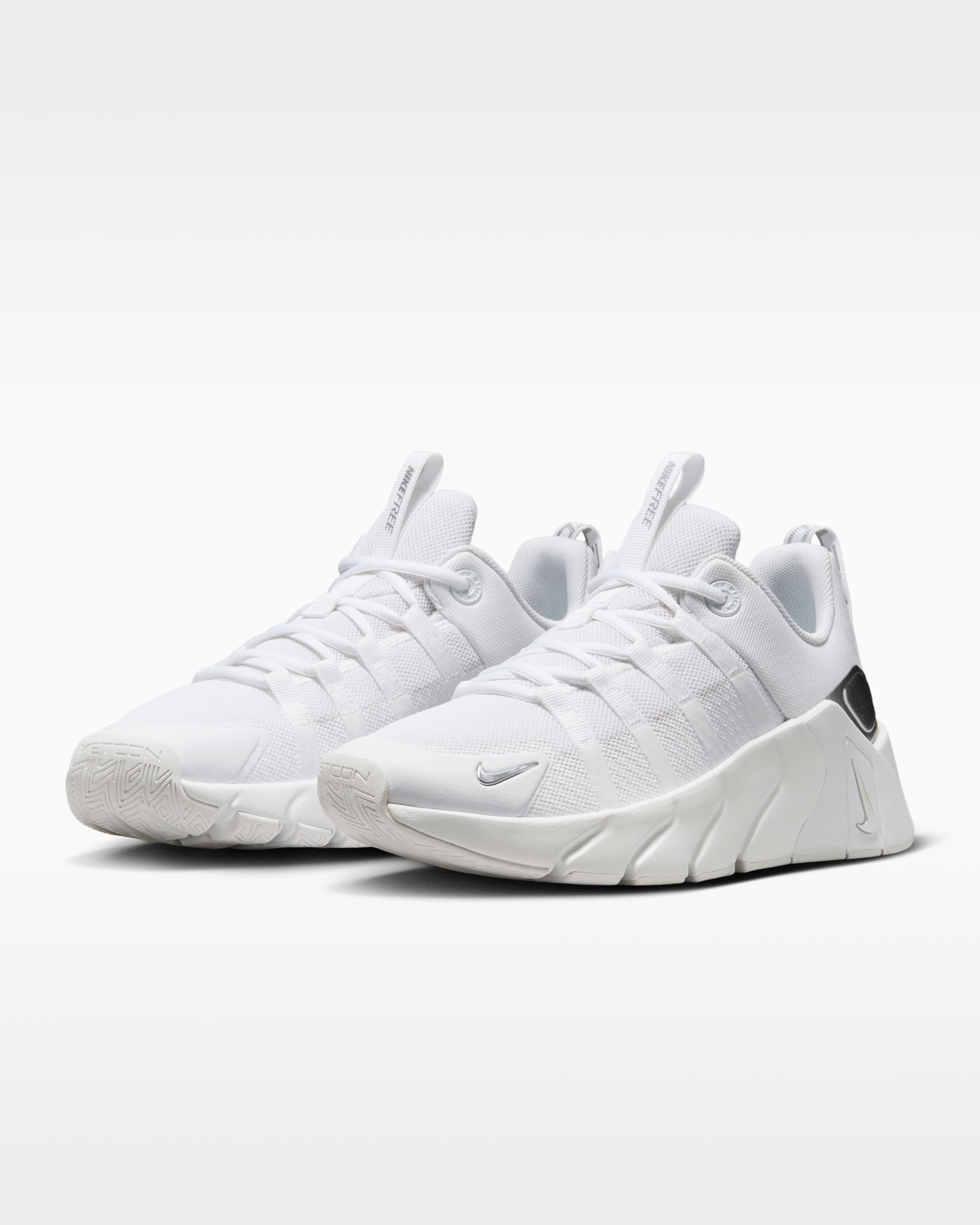 Nike Free Metcon 7 Women's Training Shoes - White/White/Metallic Silver - View 5