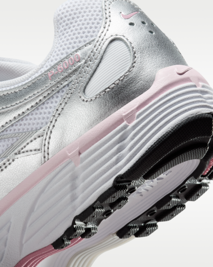 Nike P-6000 Women's Shoes - White/Elemental Pink/Black/Metallic Silver - View 8