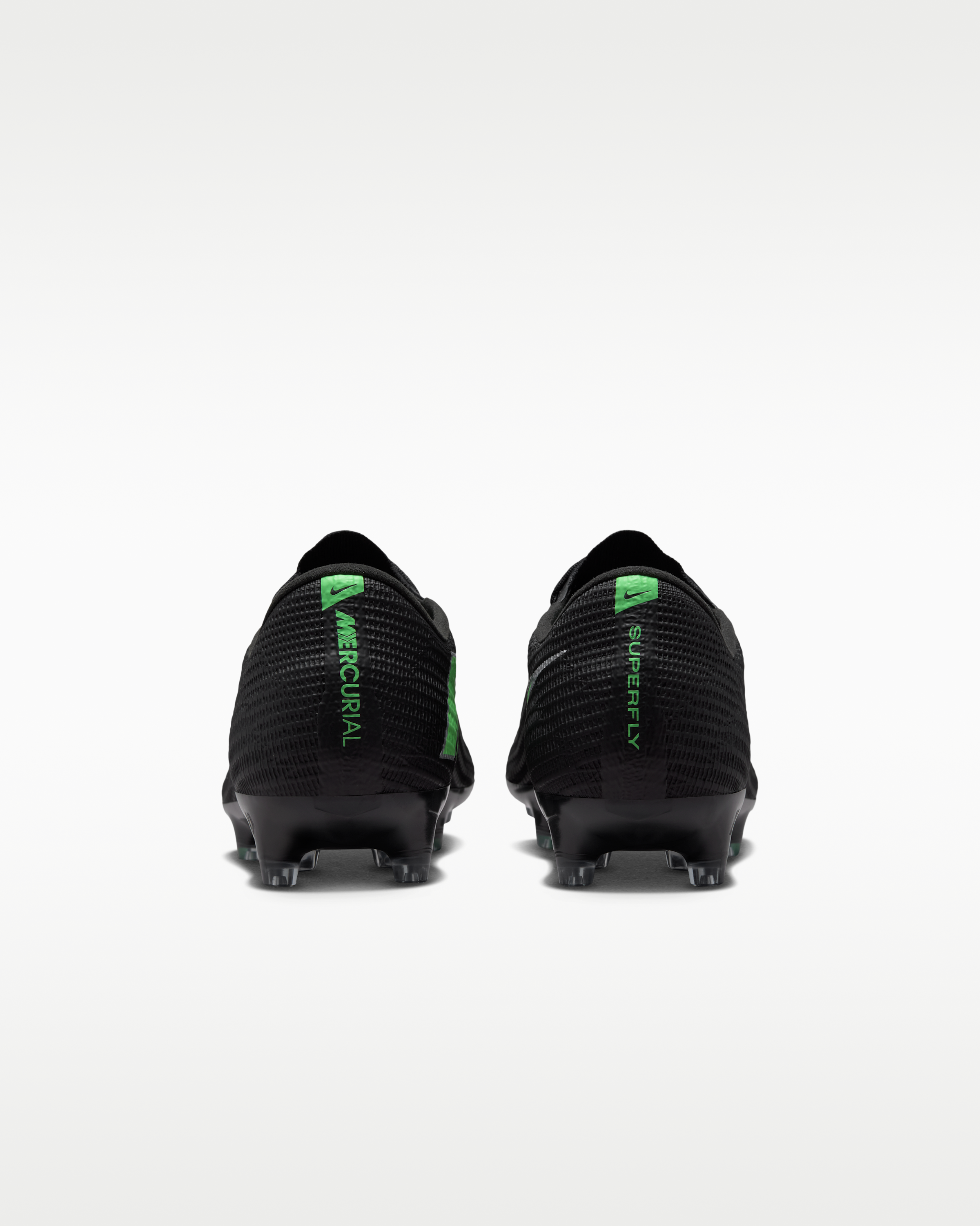 Nike Mercurial Superfly 11 Elite Artificial-Grass Low-Top Football Boots - Black/Black/Illusion Green - View 6