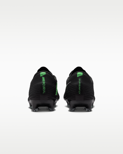 Nike Mercurial Superfly 11 Elite Artificial-Grass Low-Top Football Boots - Black/Black/Illusion Green - View 6