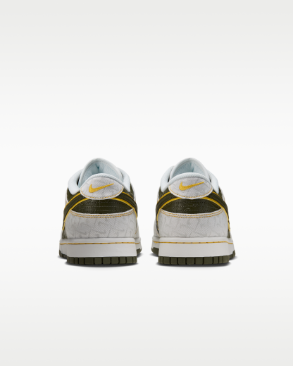 Nike Dunk Low Retro Men's Shoes - Summit White/Yellow Ochre/Cargo Khaki - View 6