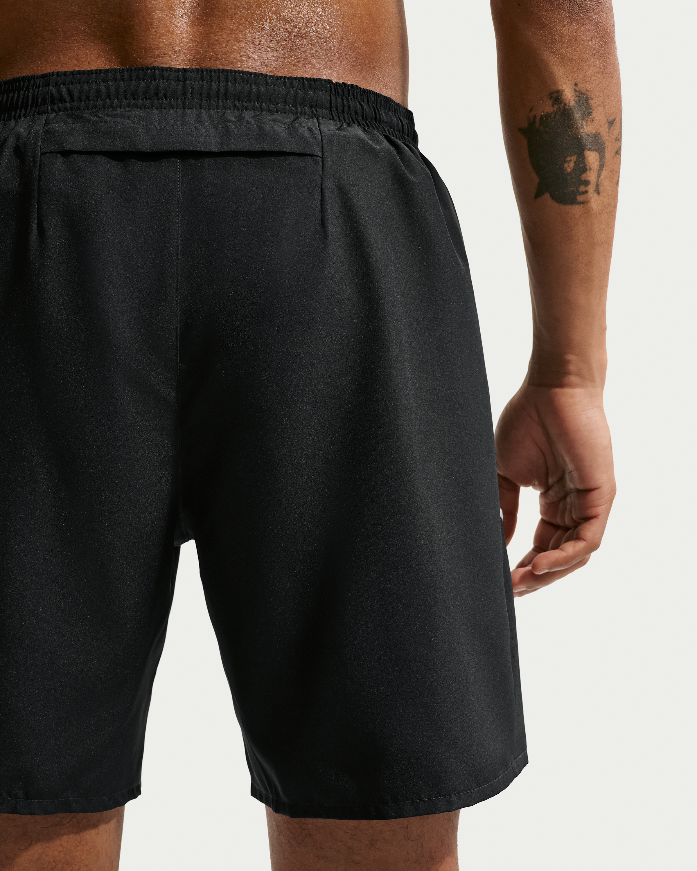 Nike Miler Men's Dri-FIT 18cm (approx.) Brief-Lined Running Shorts - Black/Black - View 3