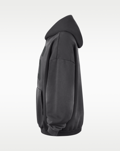 Chicago Bulls Standard Issue Men's Therma-FIT Fleece Washed Basketball Hoodie - Dark Charcoal/White/White - View 3