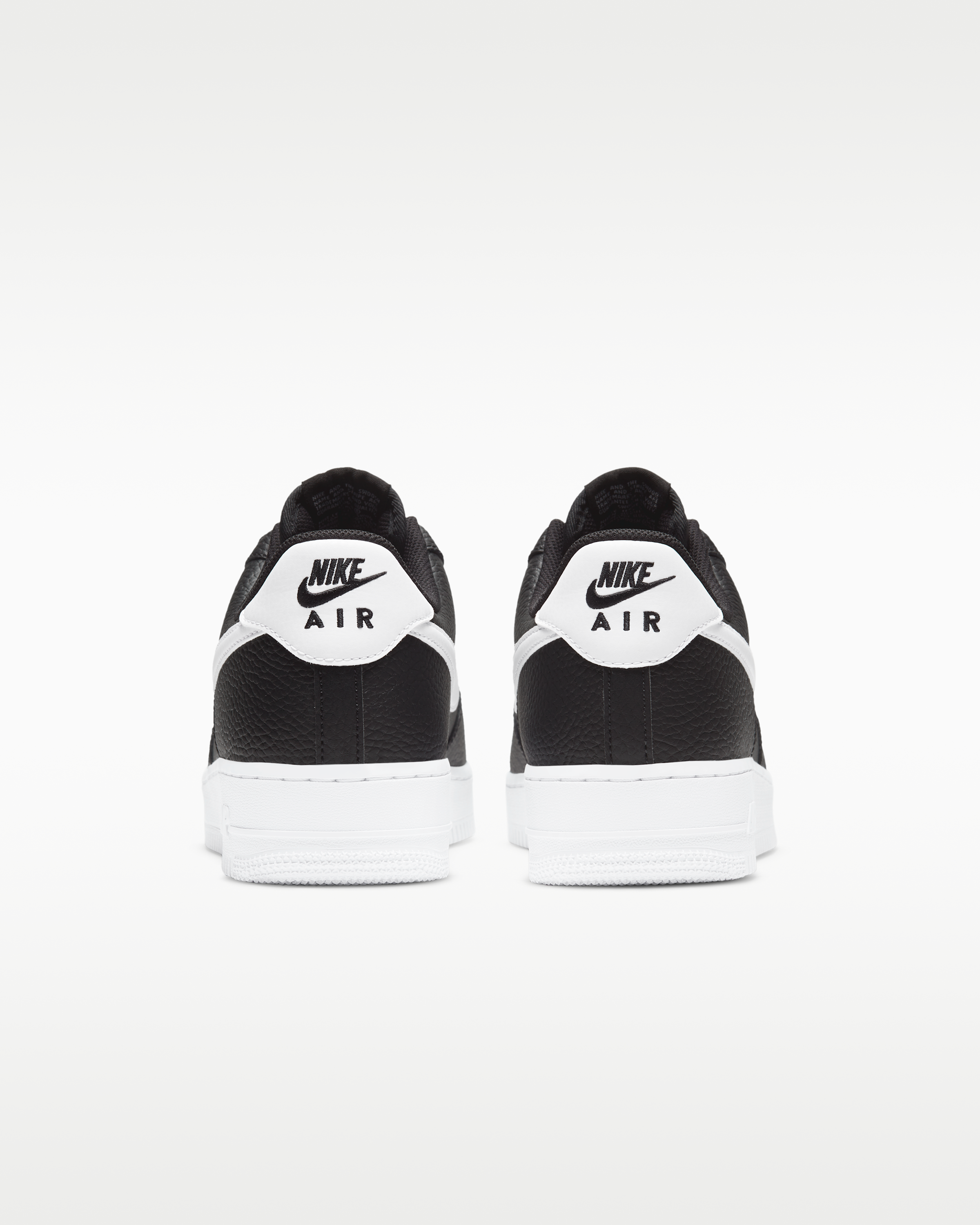 Nike Air Force 1 '07 Men's Shoe - Black/White - View 6