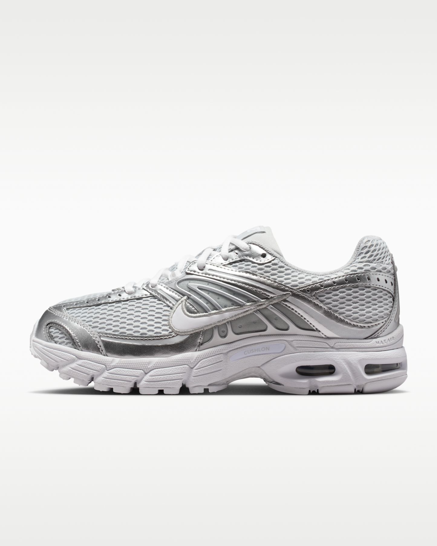 Nike Air Max Moto 2K Women's Shoes with Reflective Design Accents - Grey Fog/Metallic Silver/White - View 1