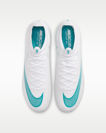 Nike Mercurial Vapor 17 Elite Artificial-Grass Low-Top Football Boots - White/Dusty Cactus - View 4