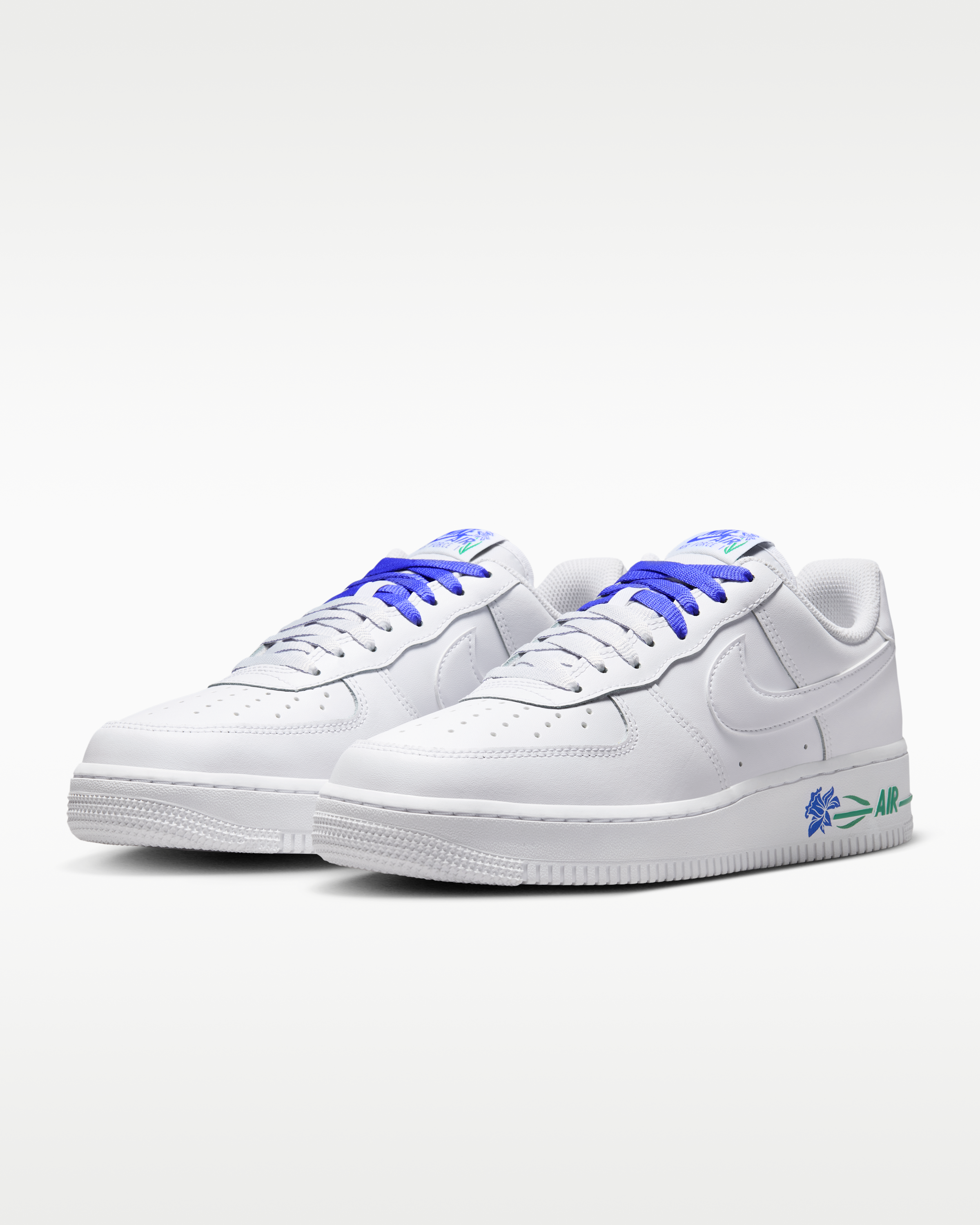 Nike Air Force 1 '07 SE Women's Shoes - White/Persian Violet/Stadium Green/White - View 5