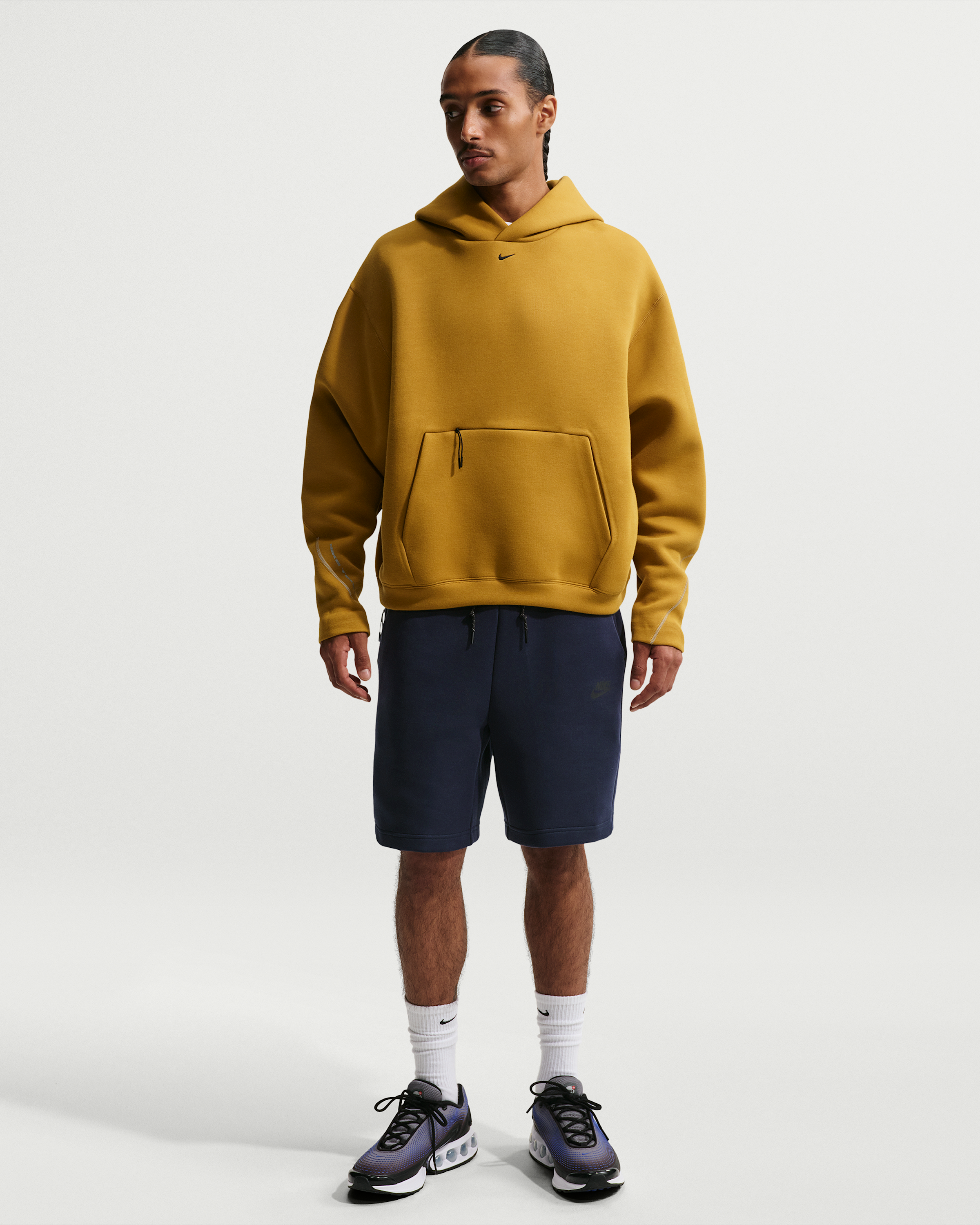 Nike Tech Men's Fleece Shorts - Obsidian/Black - View 1