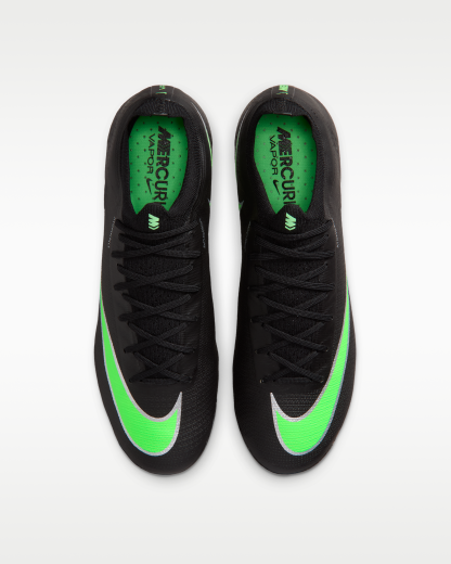 Nike Mercurial Vapor 17 Elite Firm-Ground Low-Top Football Boots - Black/Black/Illusion Green - View 4