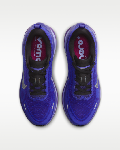 Nike Vomero Plus Women's Road Running Shoes - Black/Persian Violet/Vivid Violet/Metallic Silver - View 4