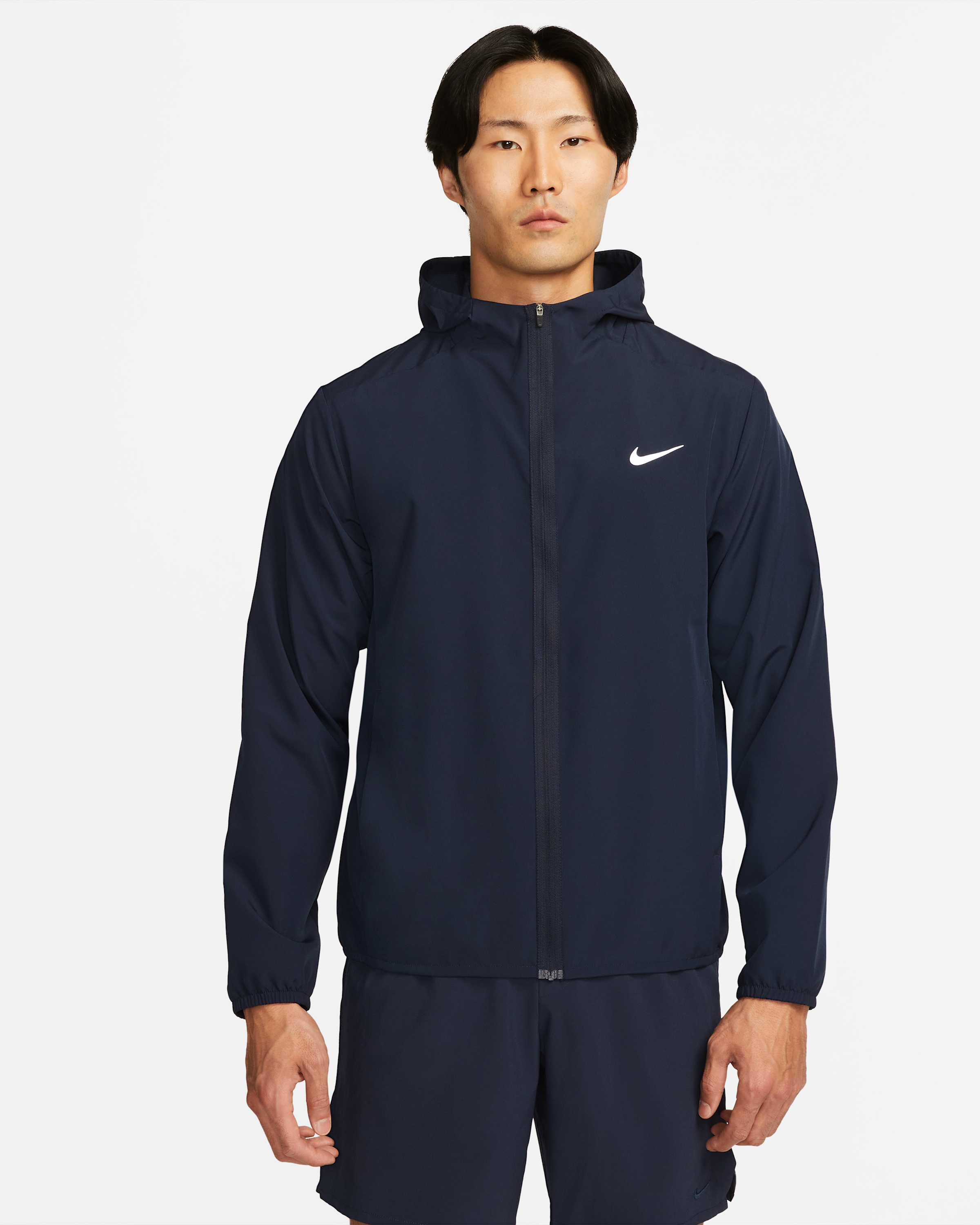 Nike Form Men's Dri-FIT Hooded Versatile Jacket - Obsidian - View 1