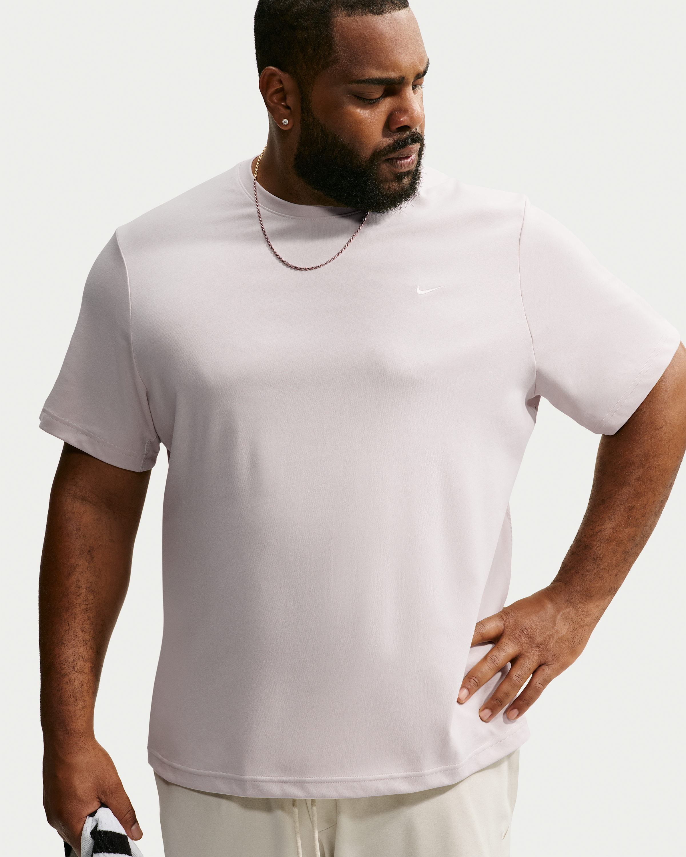 Nike Primary Men's Dri-FIT Short-sleeve Versatile Top - Light Orewood Brown/Light Orewood Brown - View 7
