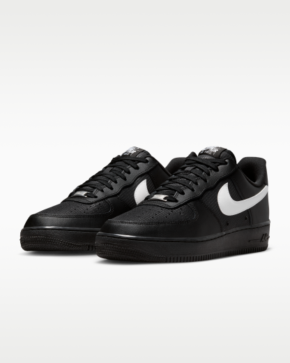 Nike Air Force 1 '07 LV8 Men's Shoes - Black/Black/White - View 5