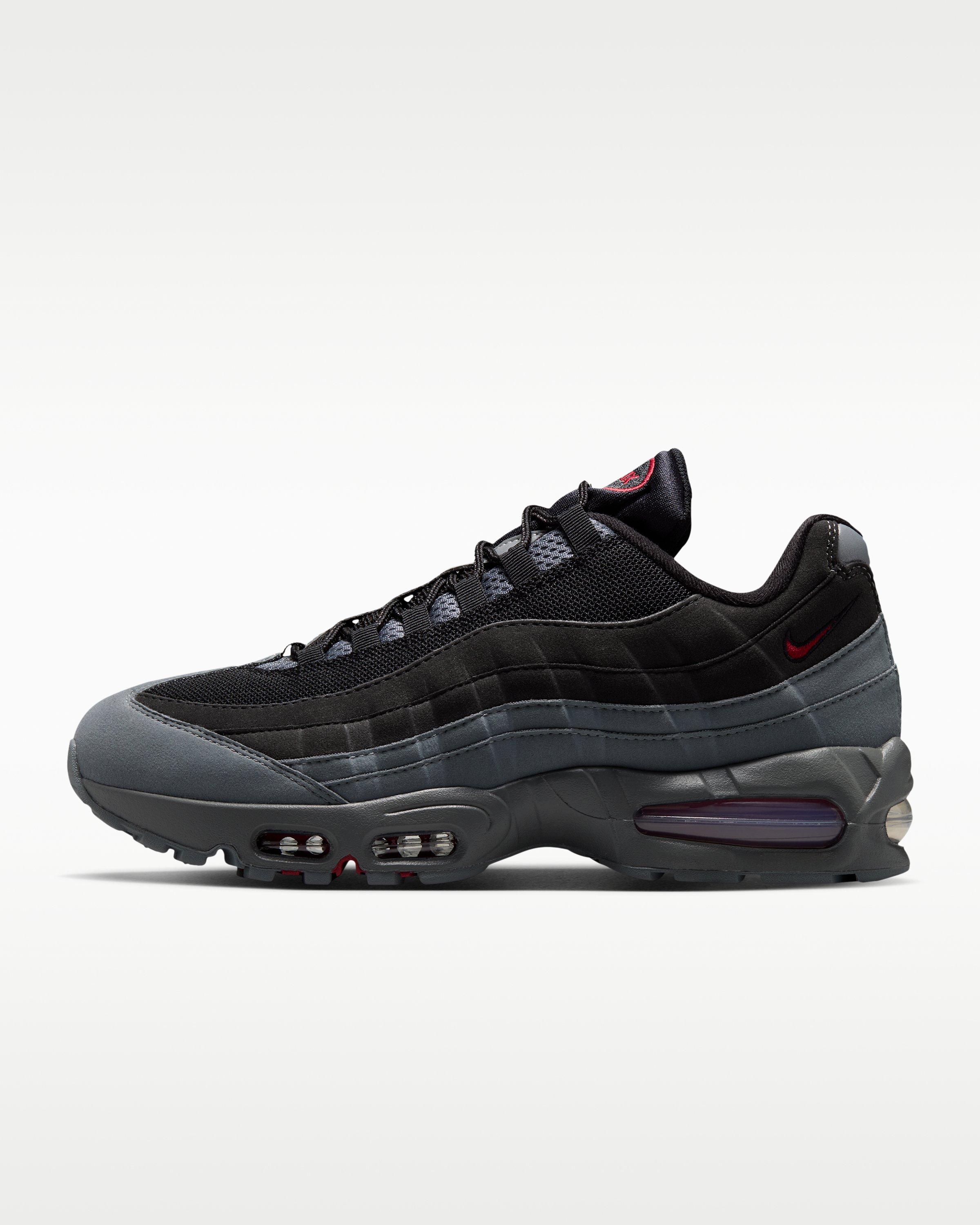 Nike Air Max 95 Big Bubble 'OG' Men's Shoes - Black/Smoke Grey/Dark Smoke Grey/Tough Red - View 1