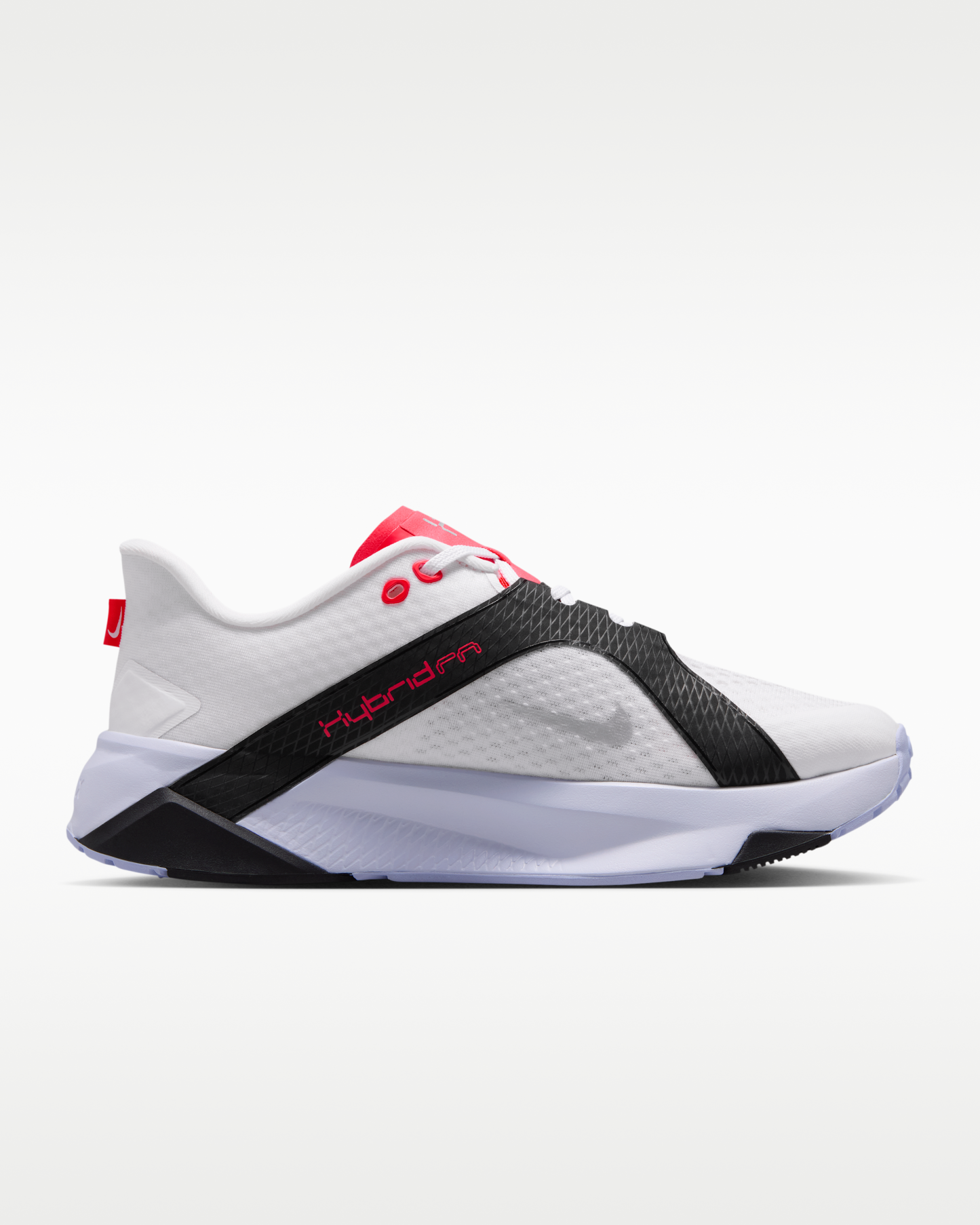 Nike Hybrid RN Men's Training Shoes - White/Black/Laser Crimson/Metallic Silver - View 3