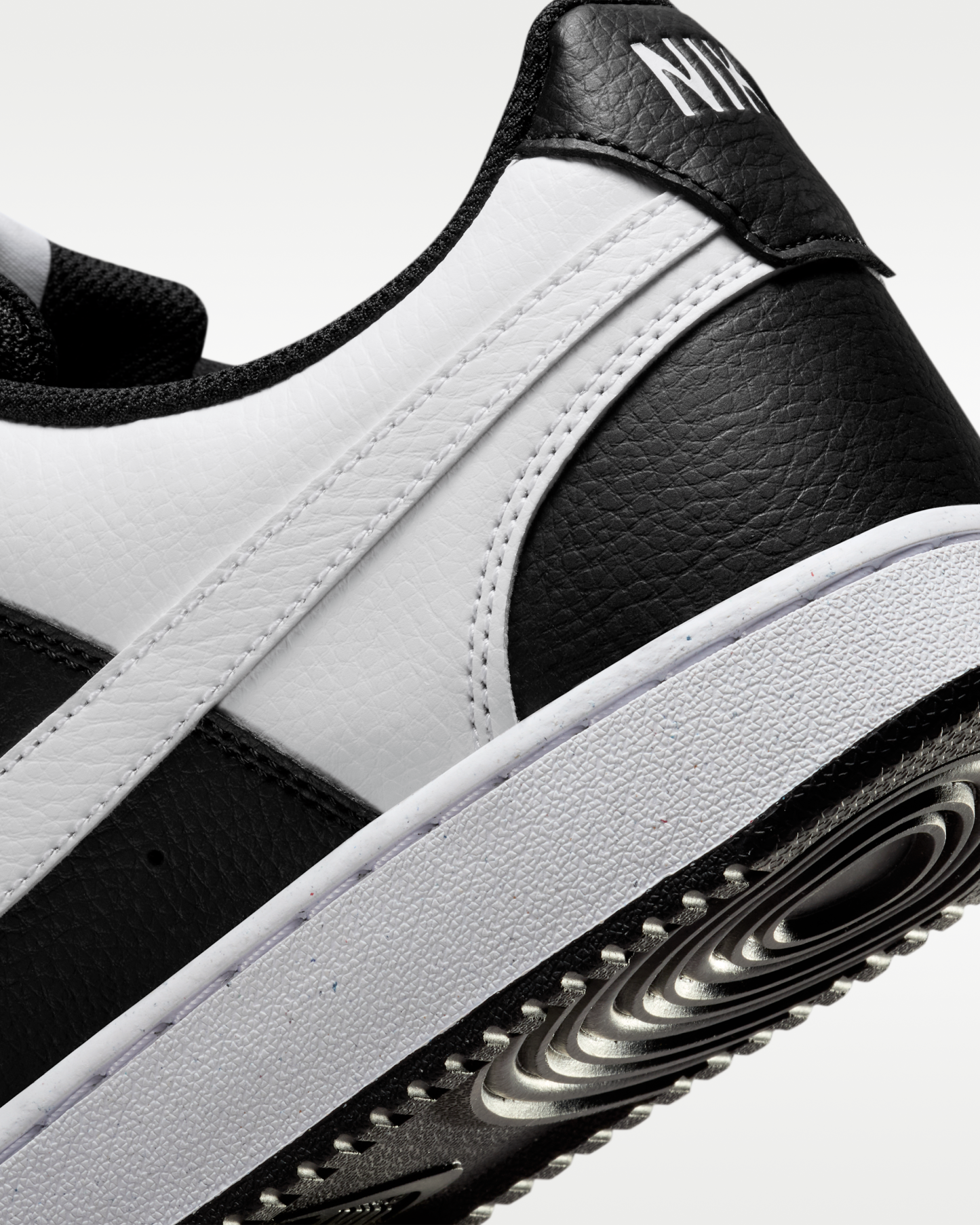 Nike Court Vision Low Men's Shoes - Black/White - View 8