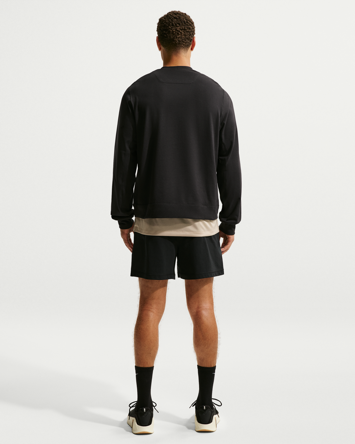 Nike Primary NanoKnit Men's Dri-FIT UV Protection Long-Sleeve Performance Top - Black/Black - View 5