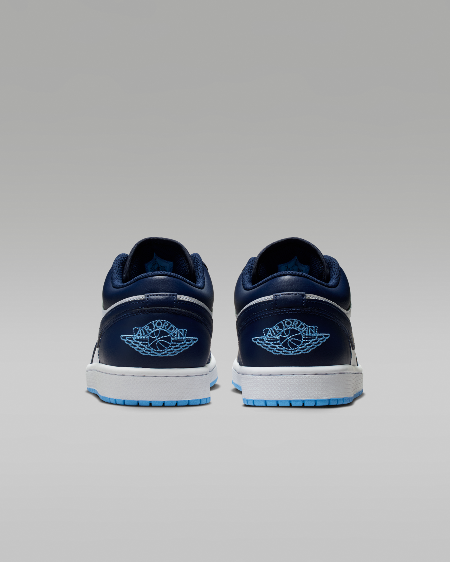 Air Jordan 1 Low Men's Shoes - Midnight Navy/White/University Blue - View 6