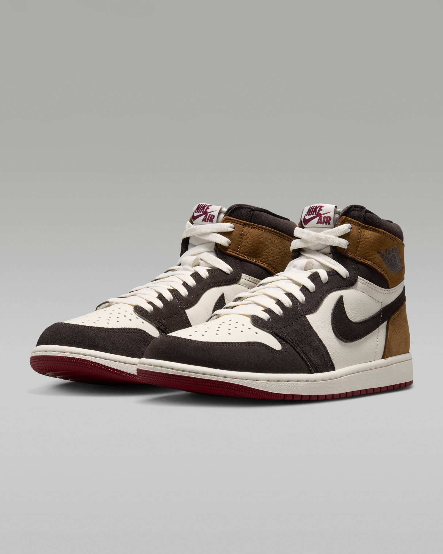 Air Jordan 1 Retro High OG 'Love Letter' Men's Shoes - Shadow Brown/Light British Tan/Team Red - View 5