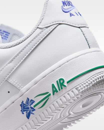 Nike Air Force 1 '07 SE Women's Shoes - White/Persian Violet/Stadium Green/White - View 8