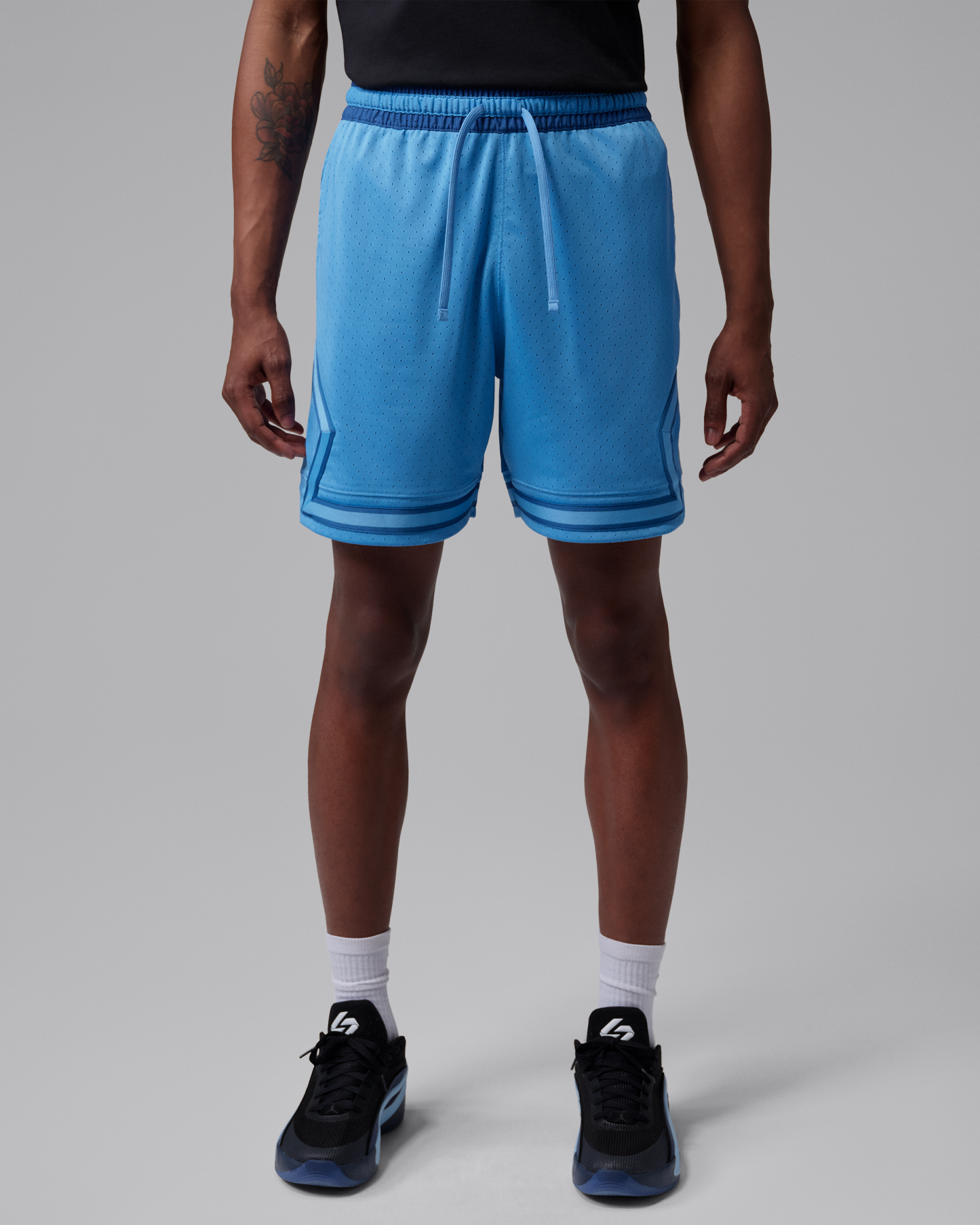Jordan Sport Men's Dri-FIT 18cm (approx.) Mesh Diamond Shorts - Blue Beyond/True Blue/True Blue - View 1