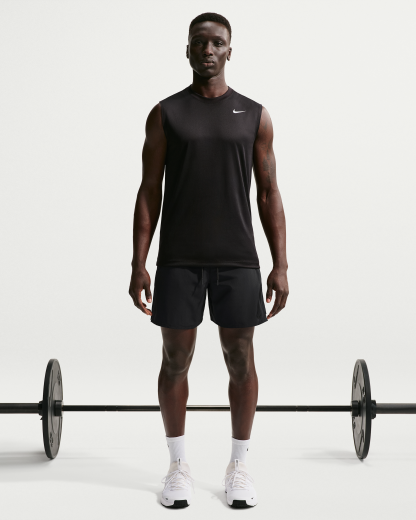 Nike Unlimited Men's Dri-FIT 18cm (approx.) Unlined Versatile Shorts - Black/Black/Black - View 1
