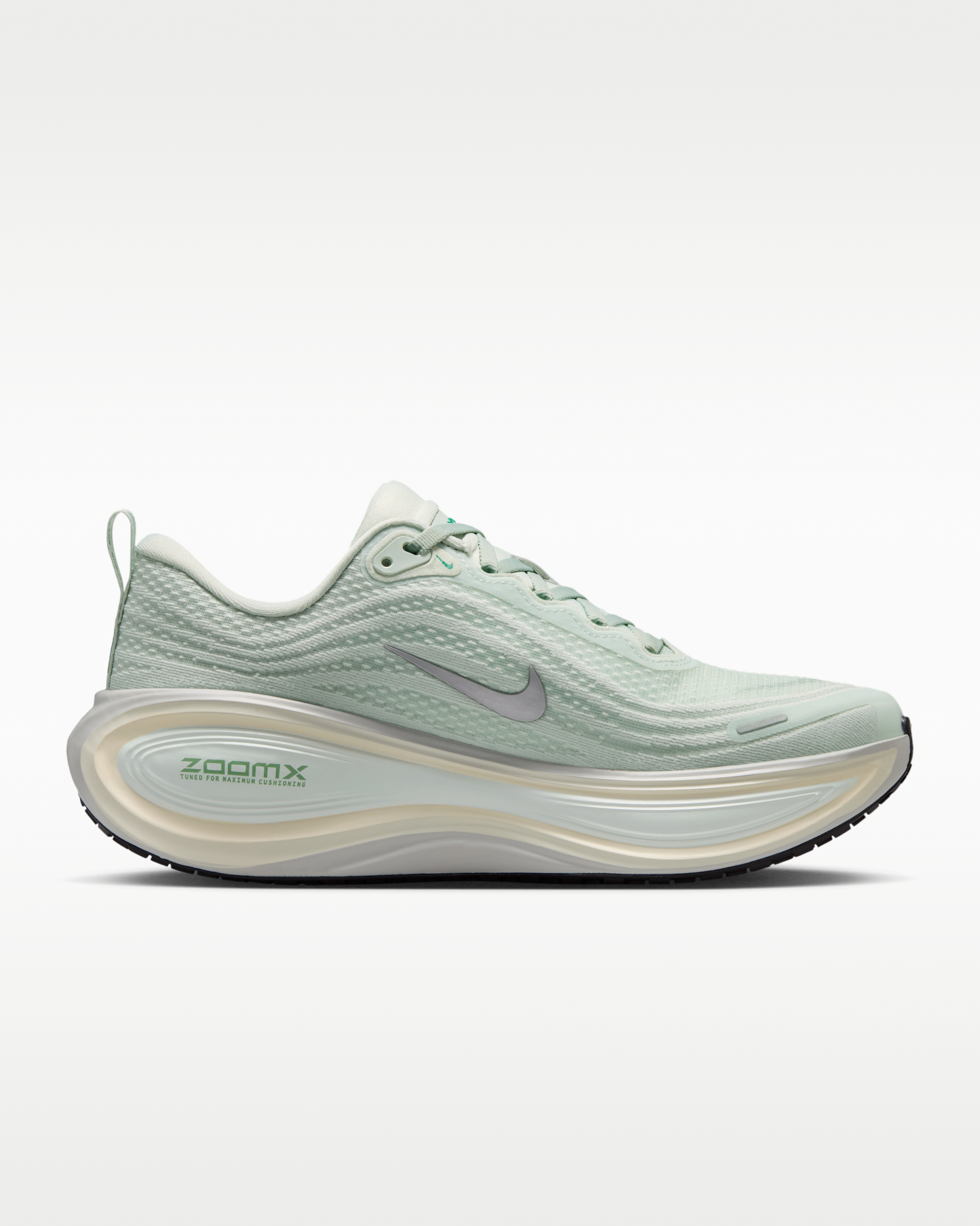 Nike Vomero Plus Women's Road Running Shoes - Light Silver/Barely Green/Sea Glass/Metallic Silver - View 3