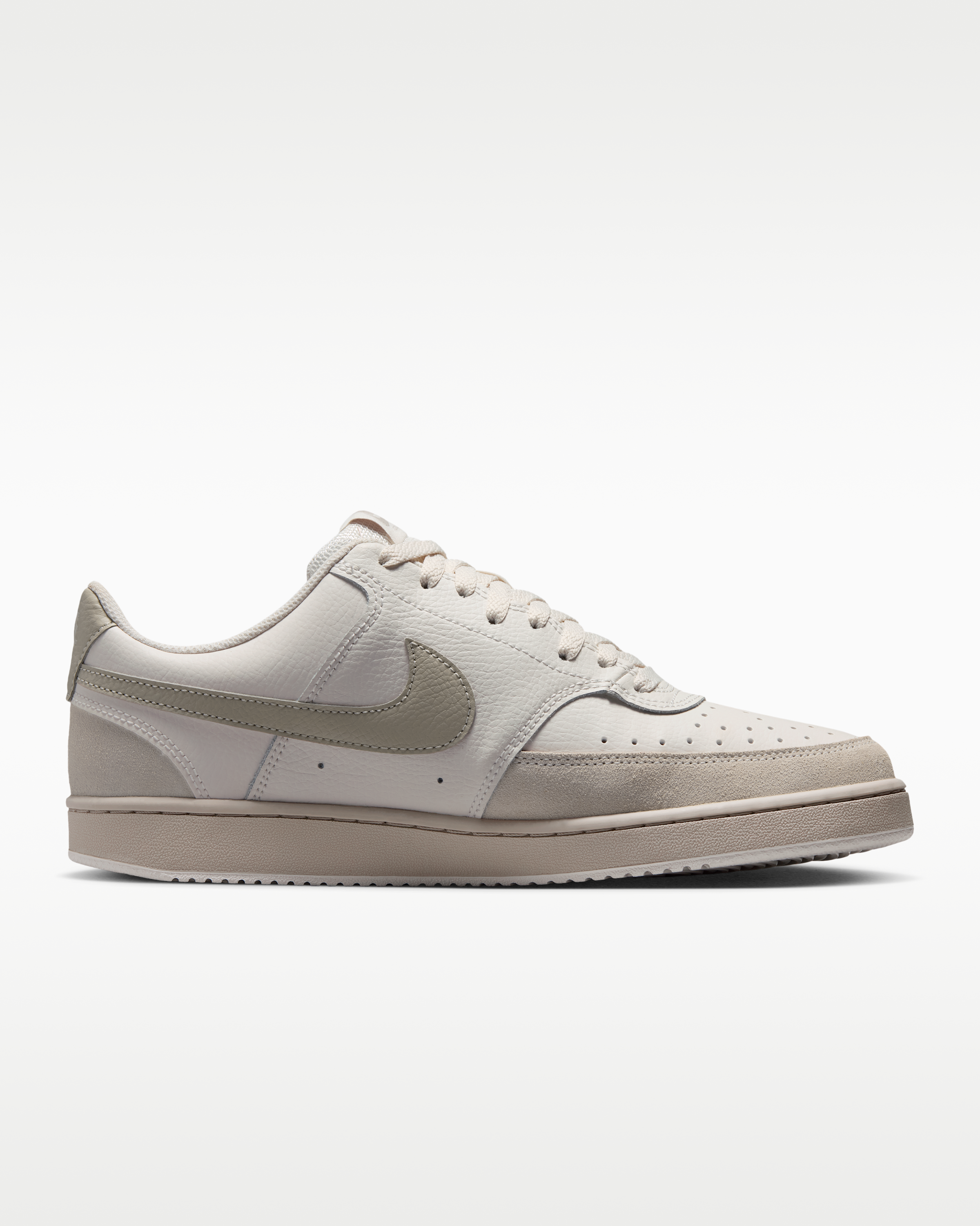 Nike Court Vision Low Suede Men's Shoes - Phantom/Cream II - View 3