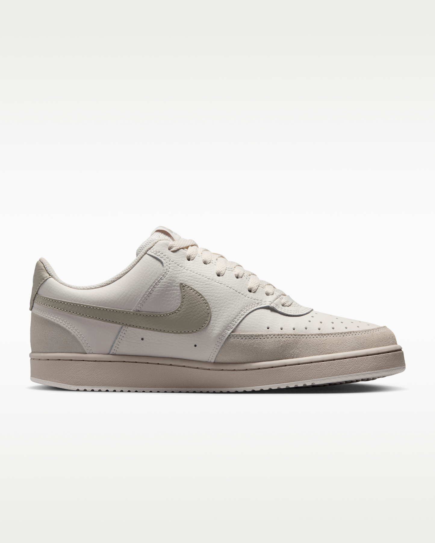 Nike Court Vision Low Suede Men's Shoes - Phantom/Cream II - View 3