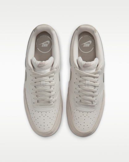 Nike Court Vision Low Suede Men's Shoes - Phantom/Cream II - View 4