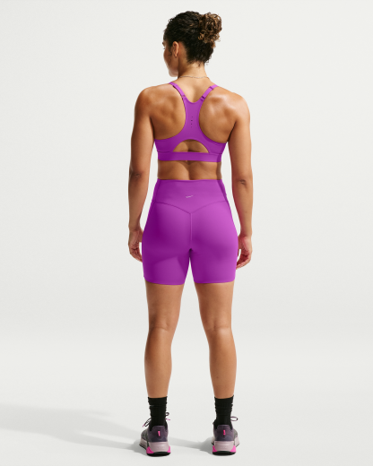 Nike Universa Women's High-Waisted 12.5cm (approx.) Biker Shorts with No Front Seam - Vivid Purple/Vivid Purple/Bold Berry - View 5