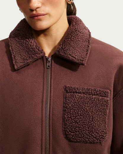 Nike Sportswear Women's Oversized Therma-FIT Chore Jacket - Mystic Dates/Black - View 3