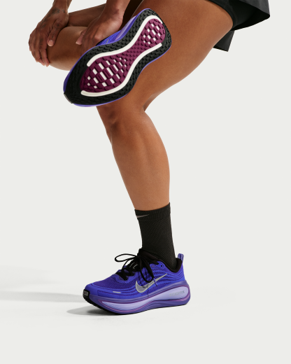 Nike Vomero Plus Women's Road Running Shoes - Black/Persian Violet/Vivid Violet/Metallic Silver - View 9