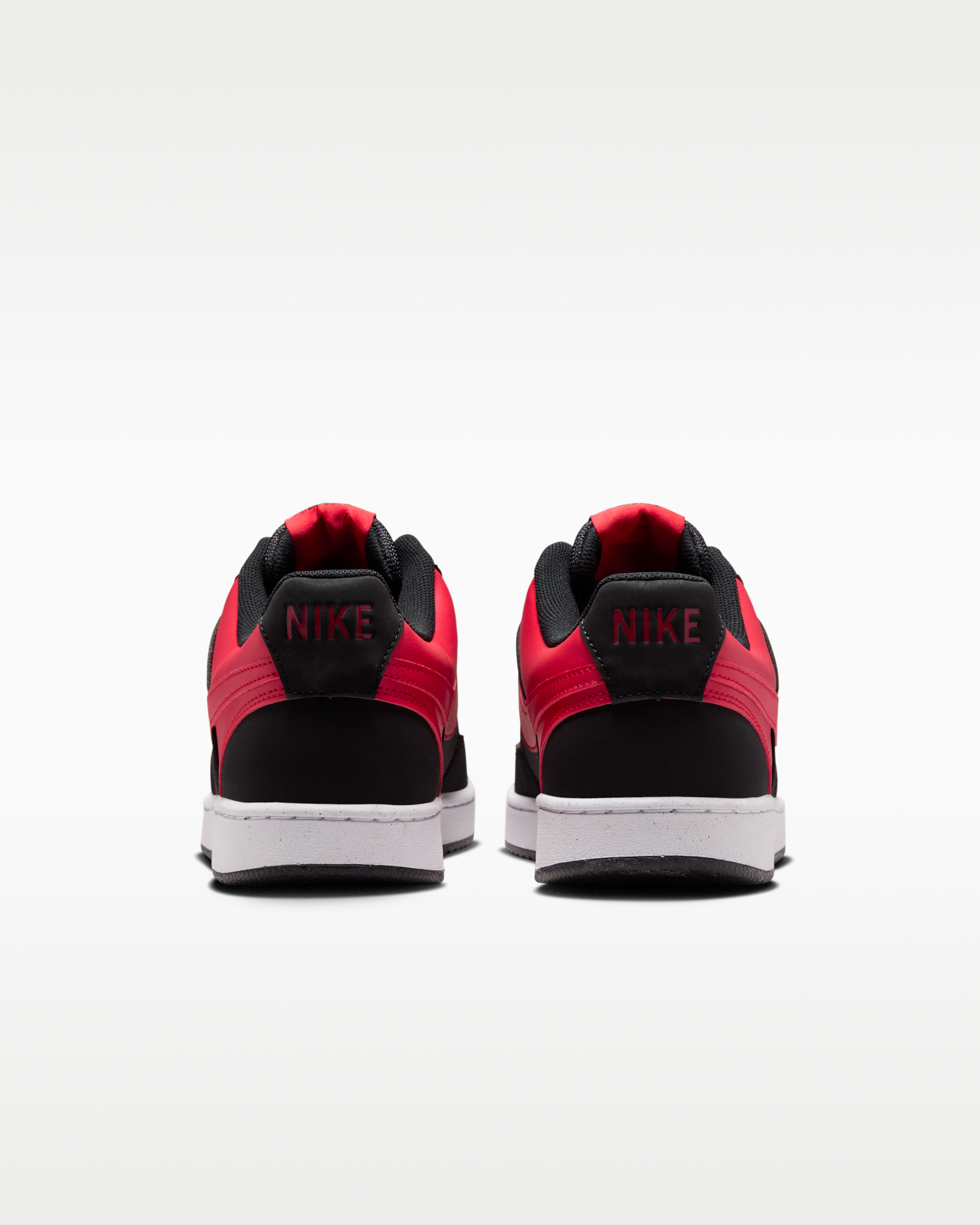 Nike Court Vision Low Men's Shoes - Black/University Red/White/University Red - View 6