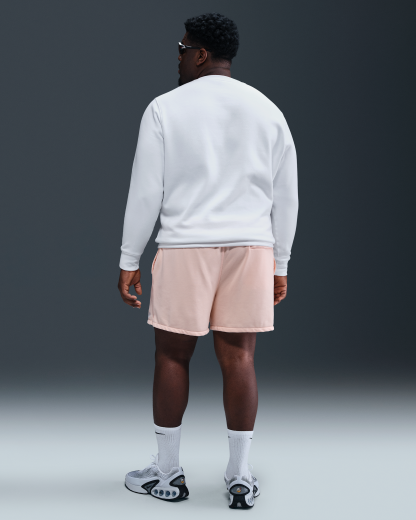 Nike Club Men's Fleece Crew - White/Black - View 10