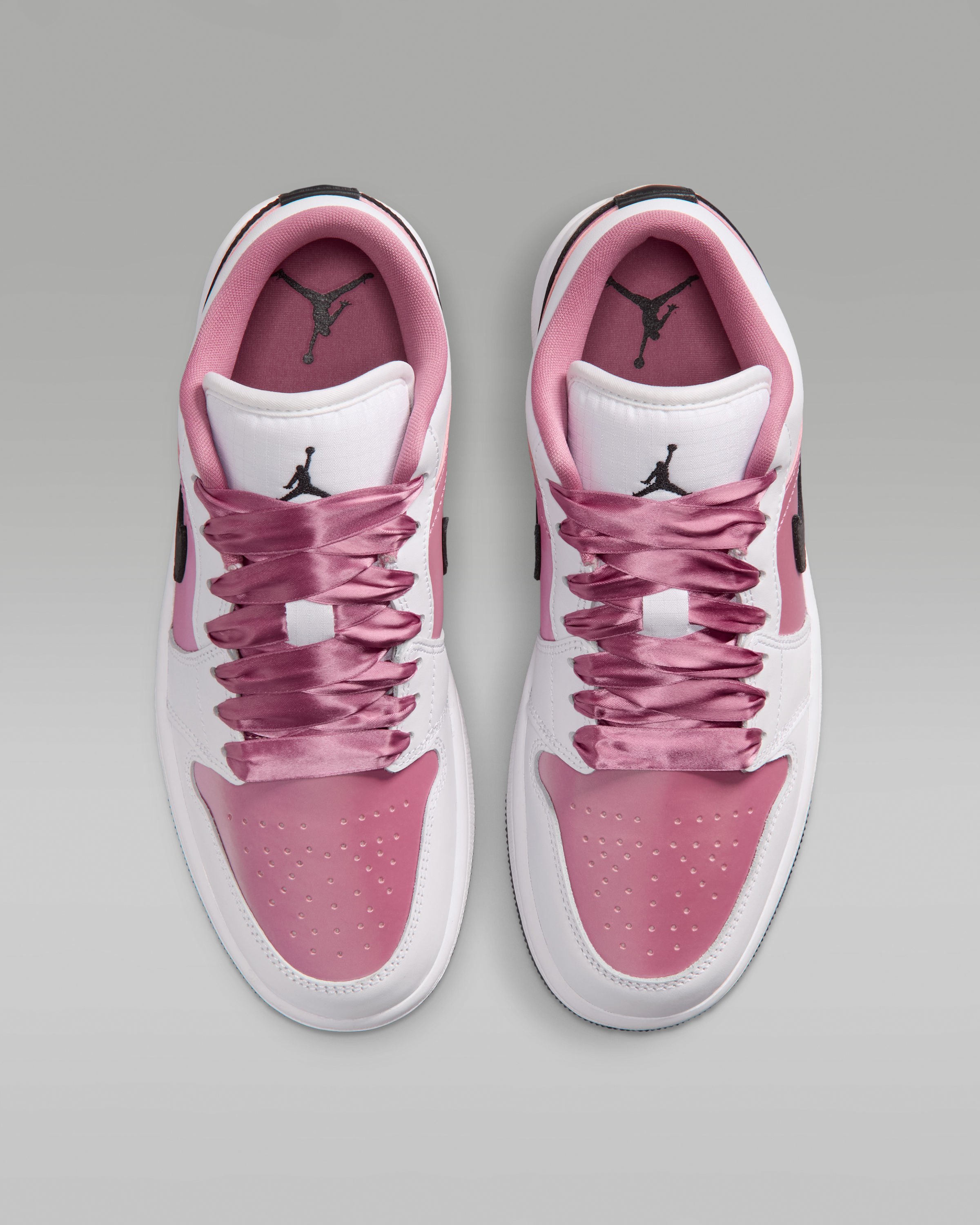 Air Jordan 1 Low SE Women's Shoes - White/Black/Desert Berry - View 4