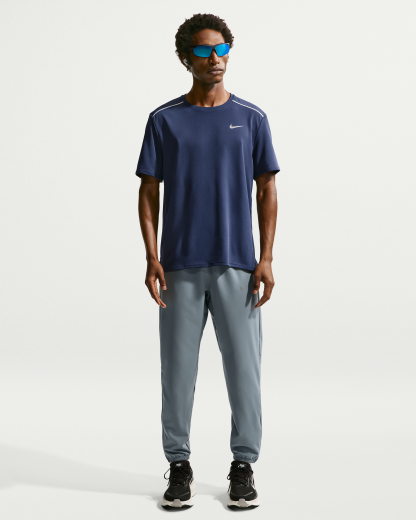 Nike Miler Men's Dri-FIT Short-Sleeve Running Top - Midnight Navy/Obsidian - View 4
