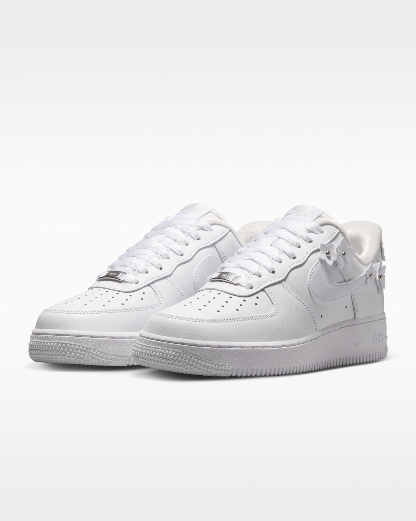 Nike Air Force 1 '07 'Florette' Women's Shoes - White/Wolf Grey/Metallic Silver/White - View 5
