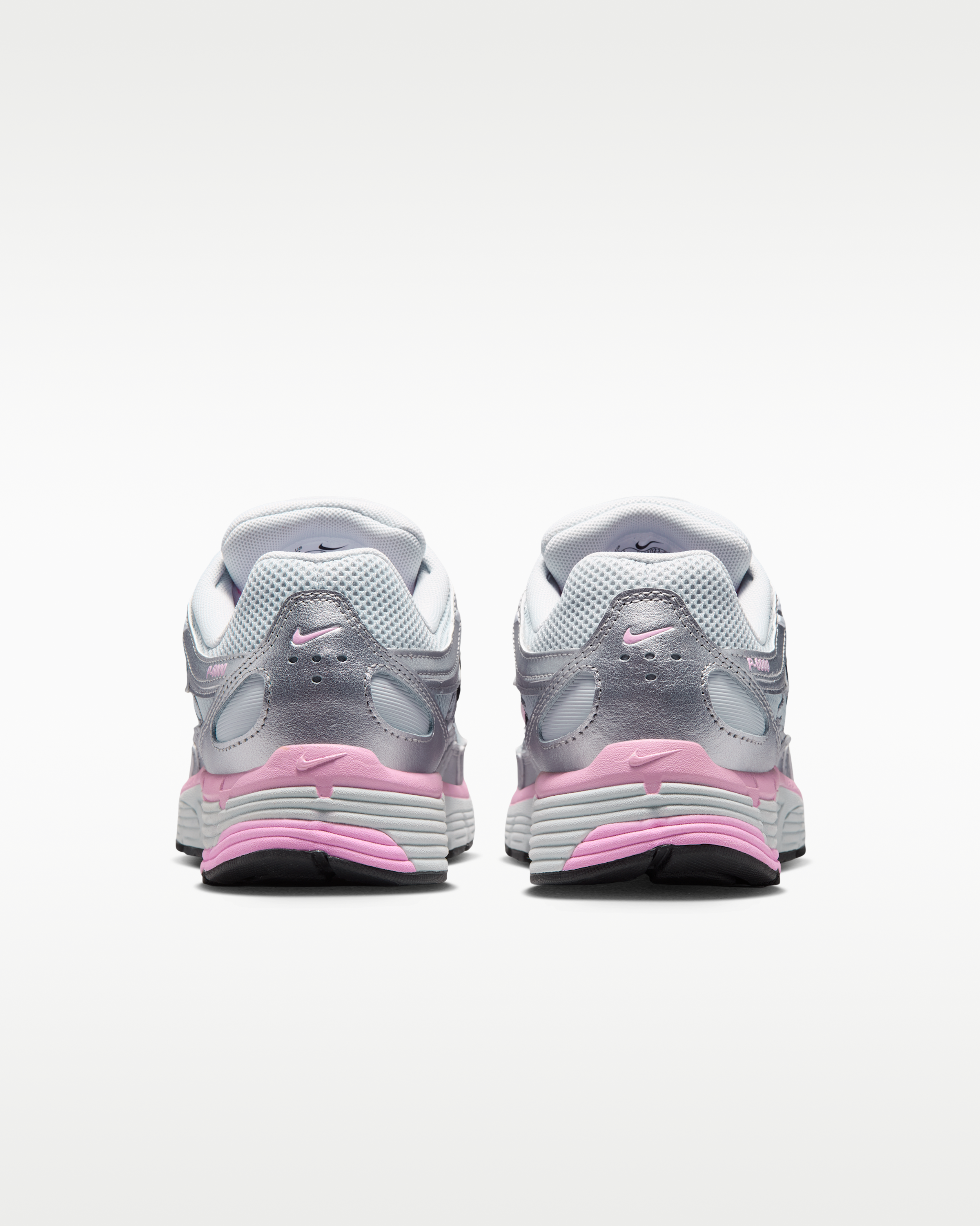 Nike P-6000 Women's Shoes - Pure Platinum/Metallic Silver/Black/Pink Rise - View 6