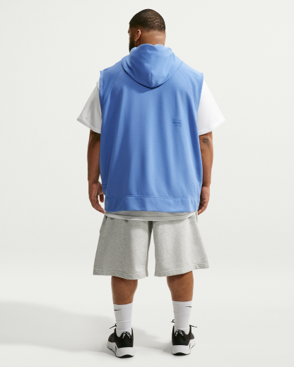 Nike N.A.C. Men's Dri-FIT Fleece Sleeveless Training Hoodie - Indigo Storm/Indigo Storm - View 11