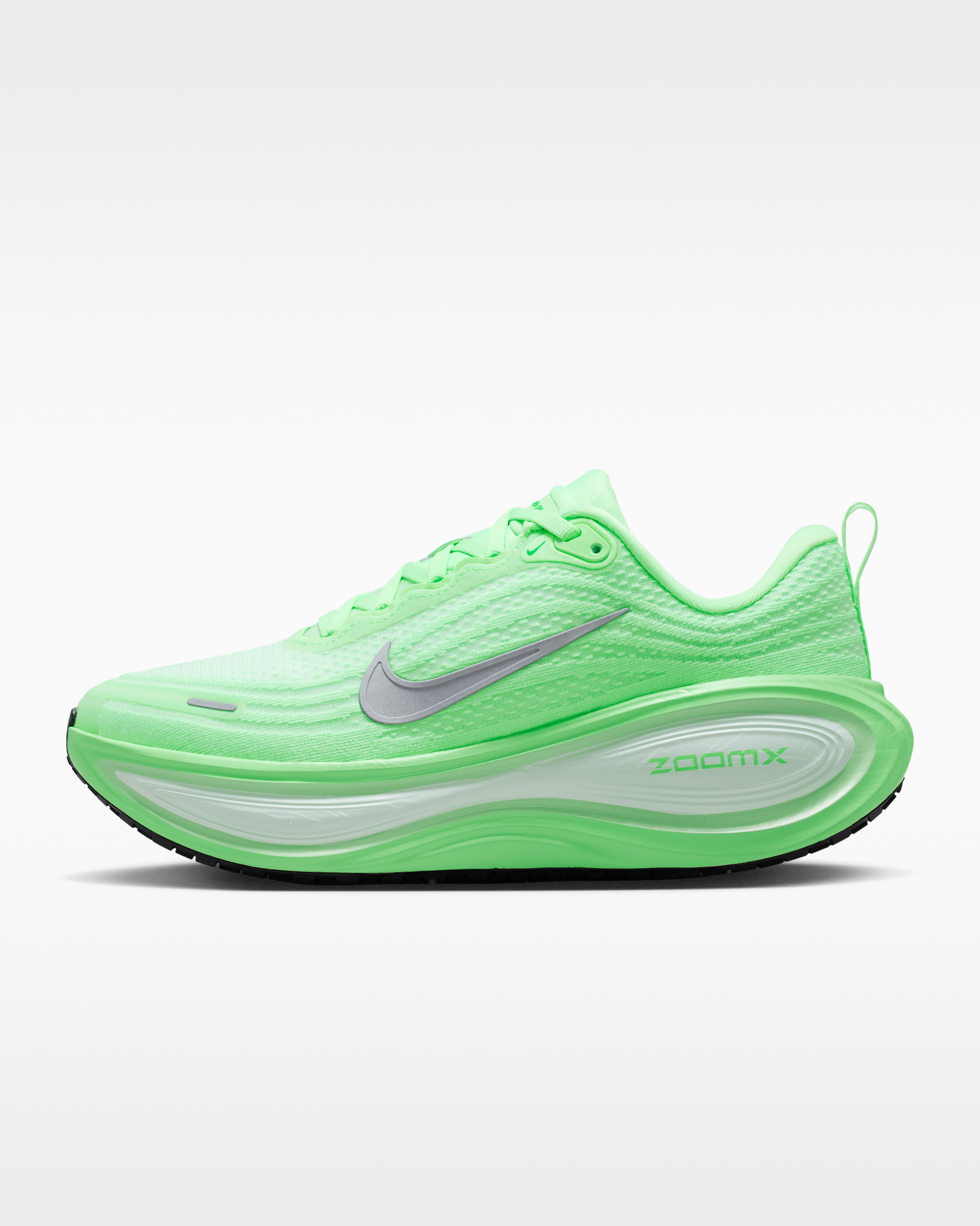 Nike Vomero Plus Women's Road Running Shoes - White/Illusion Green/Cucumber Calm/Metallic Silver - View 1
