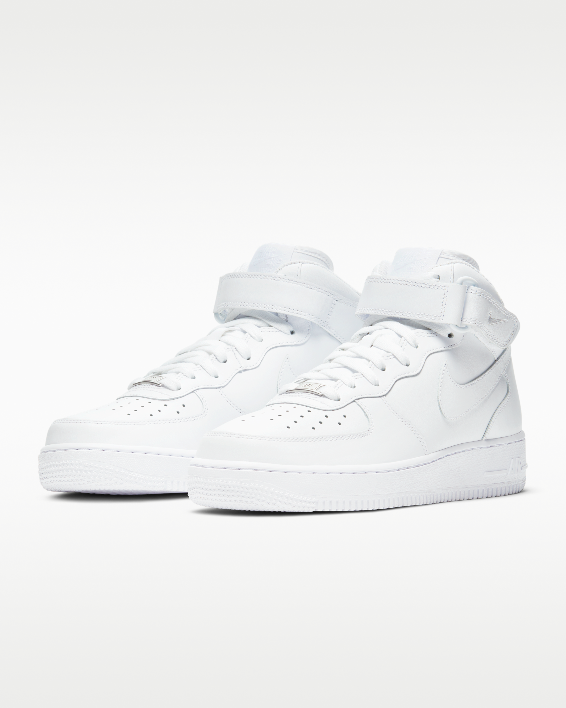 Nike Air Force 1 '07 Mid Women's Shoe - White/White/White - View 5