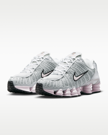 Nike Shox TL Women's Shoes - Neutral Grey/Metallic Silver/Black/Pearl Pink - View 5