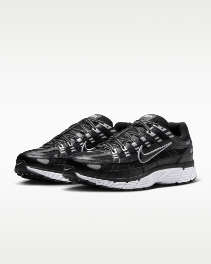 Nike P-6000 Shoes - Black/White/Metallic Silver/Black - View 5